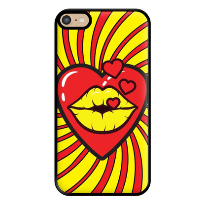 Spiral Kiss - Pop Art Phone Case for iPhone 6 Plus / 7 Plus / 8 Plus