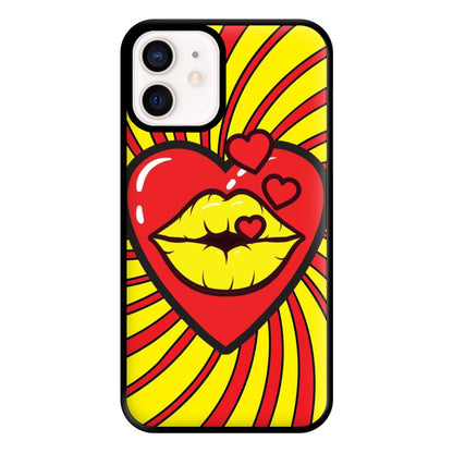 Spiral Kiss - Pop Art Phone Case for iPhone 12 Mini