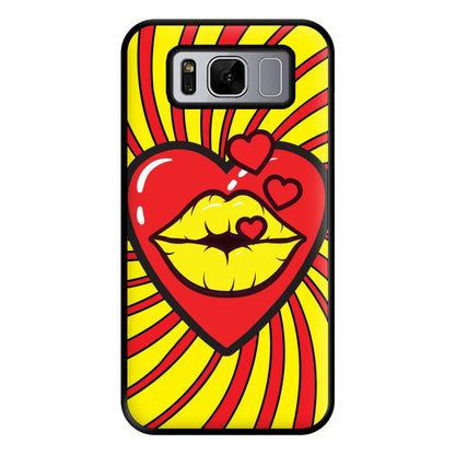 Spiral Kiss - Pop Art Phone Case for Galaxy S8 Plus