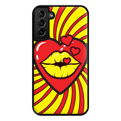 Spiral Kiss - Pop Art Phone Case for Galaxy S21 Plus