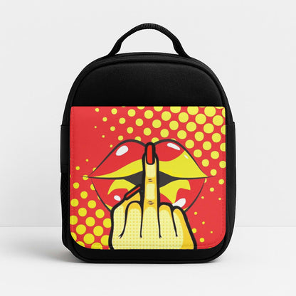 Middle Finger Kiss - Pop Art Insulated Lunchbox