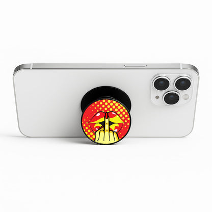 Middle Finger Kiss - Pop Art Phone Stand