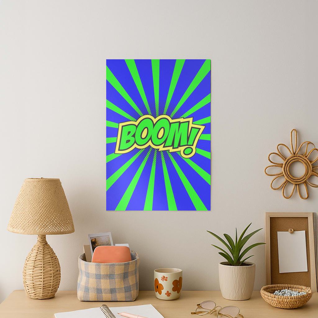 Boom - Pop Art Art Print