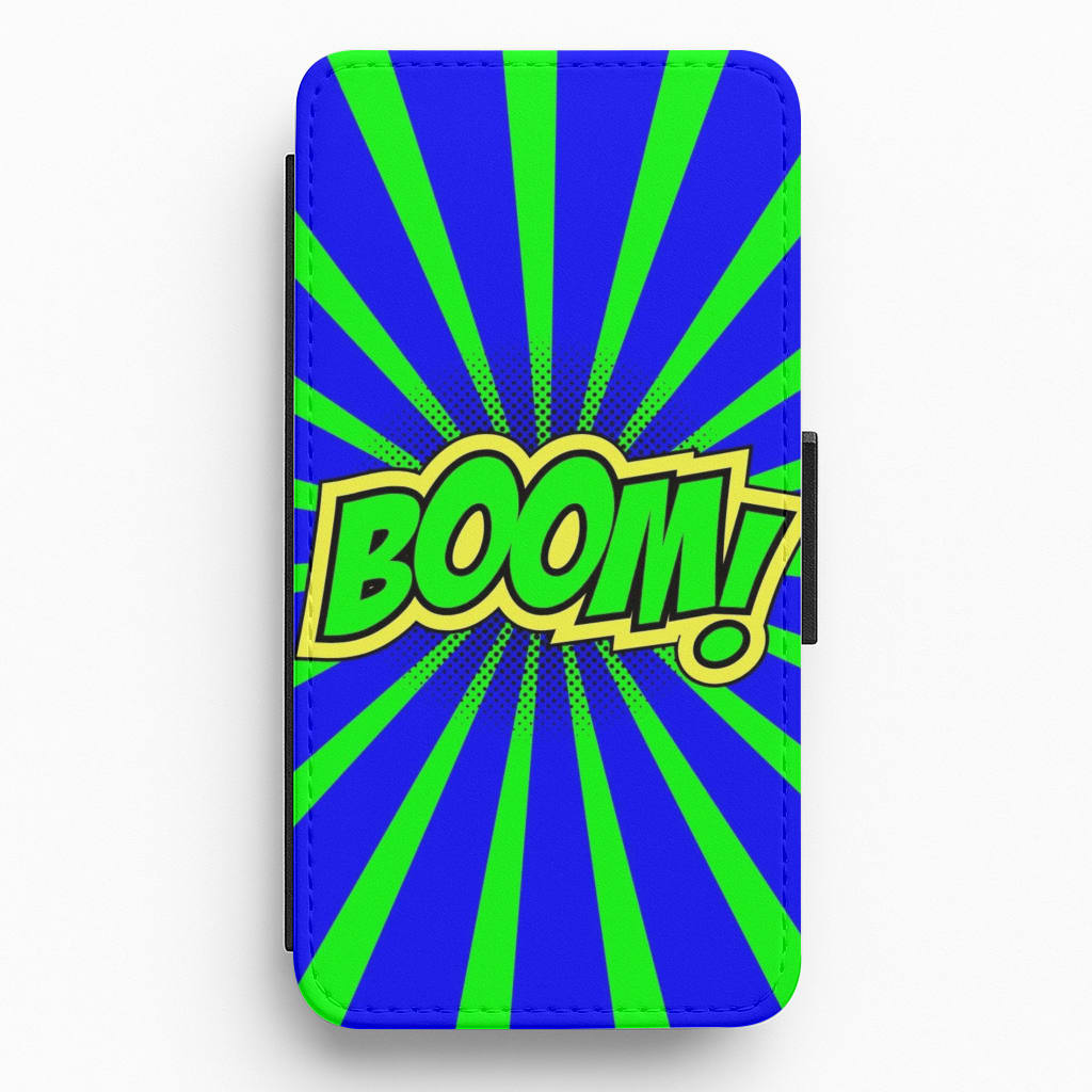 Boom - Pop Art Flip / Wallet Phone Case