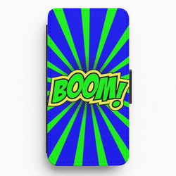Boom - Pop Art Flip / Wallet Phone Case