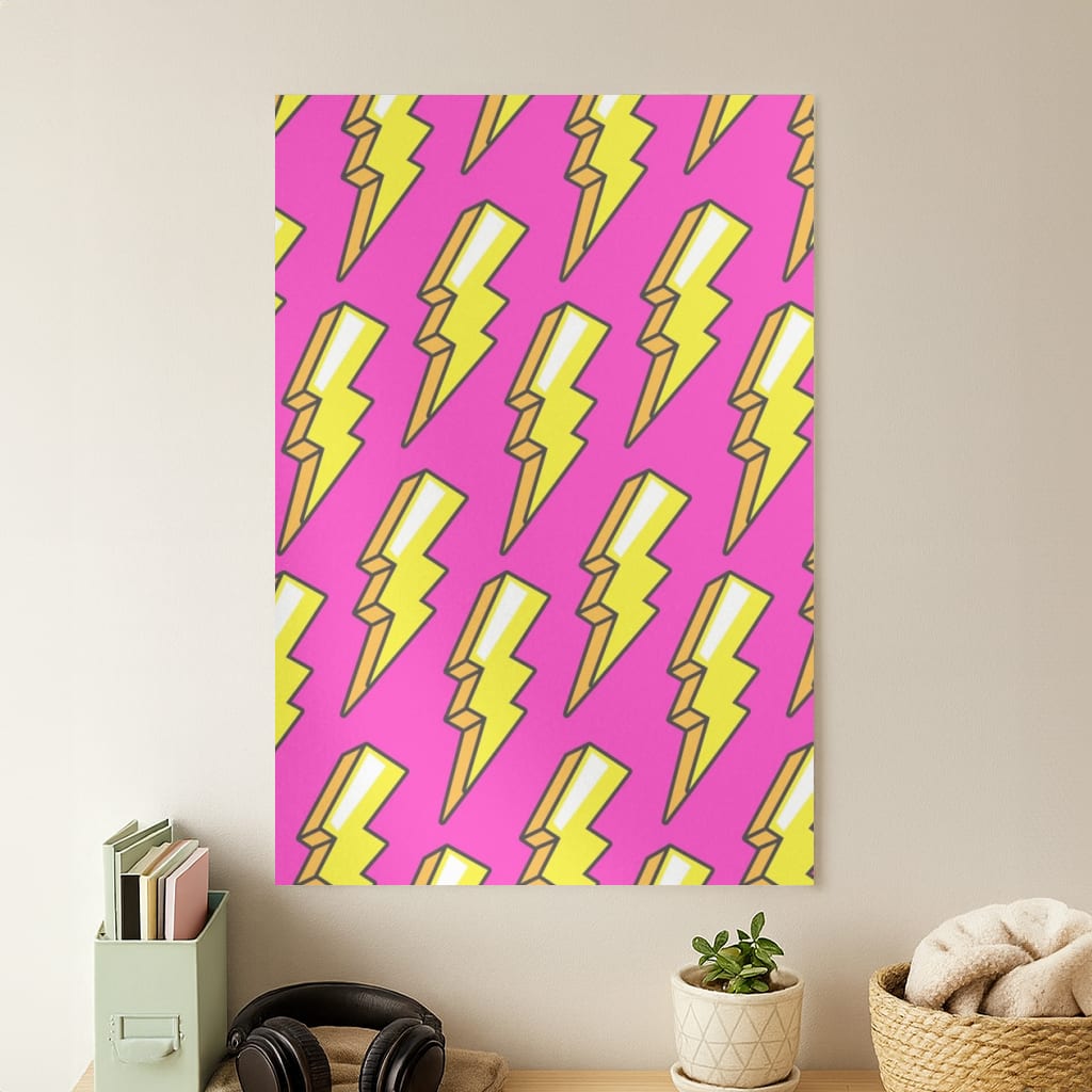 Pop Art Lightning Poster