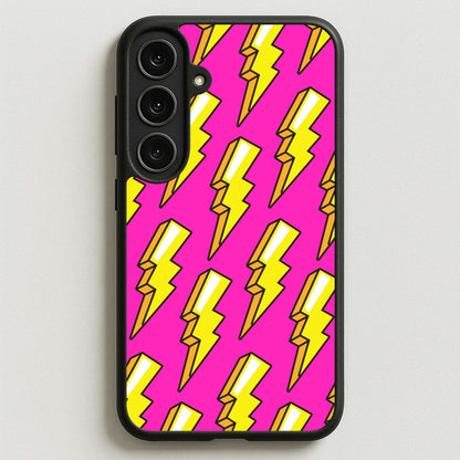 Pop Art Lightning Phone Case for Galaxy S25FE