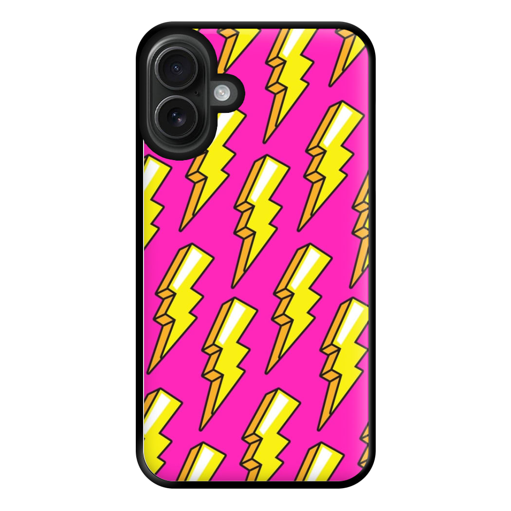 Pop Art Lightning Phone Case for iPhone 16 Plus