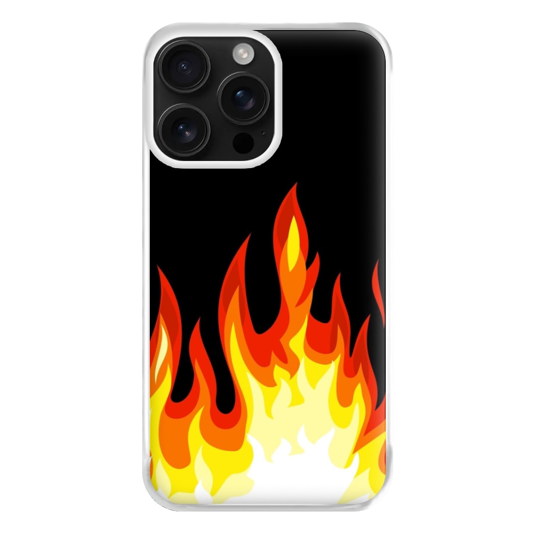 Black Flame  Phone Case for iPhone 16 Pro Max