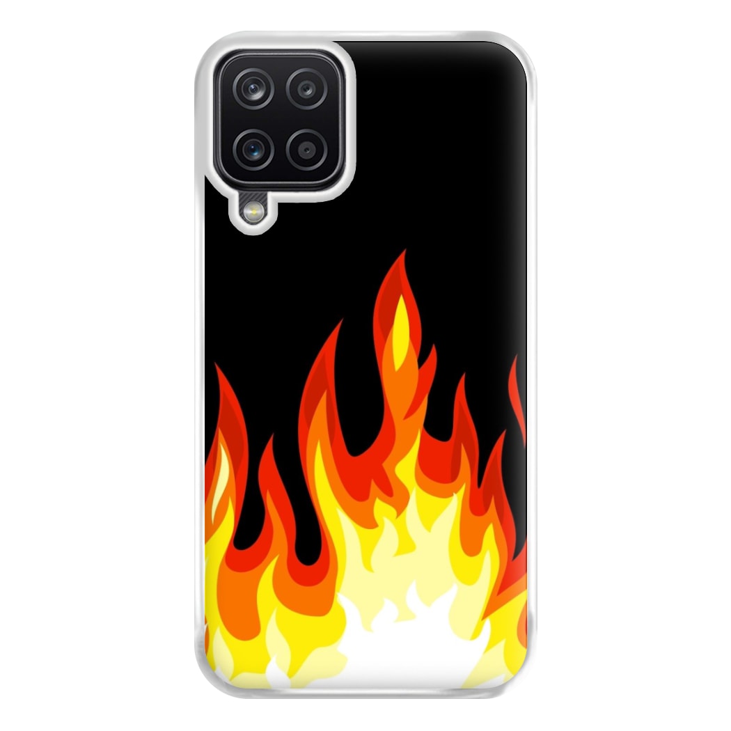 Black Flame  Phone Case for Galaxy A12