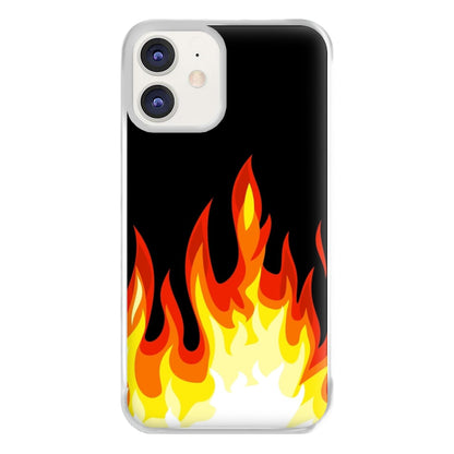 Black Flame  Phone Case for iPhone 12 / 12 Pro