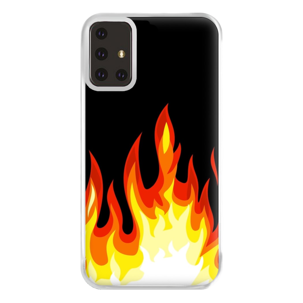 Black Flame  Phone Case for Galaxy A71