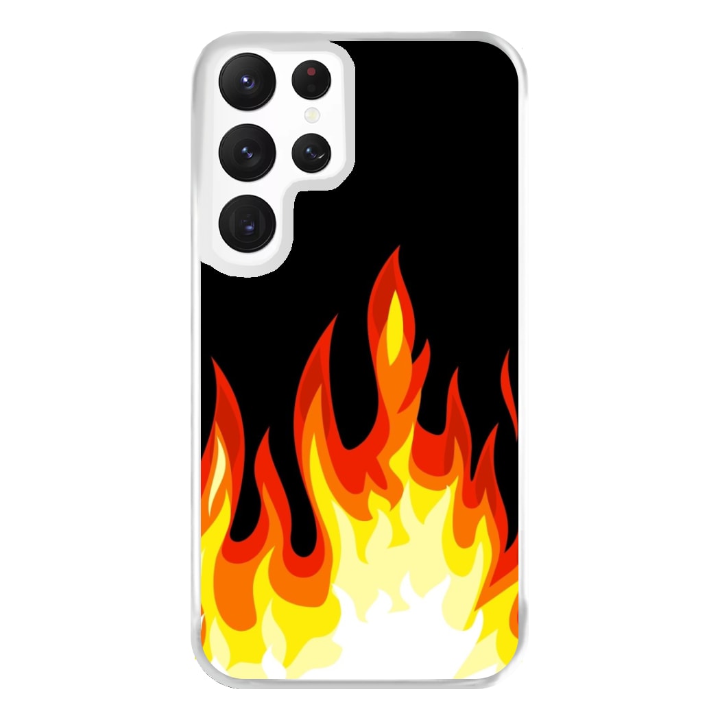 Black Flame  Phone Case for Galaxy S22 Ultra