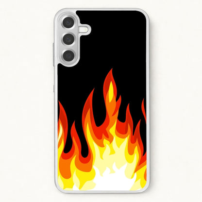 Black Flame Phone Case for Galaxy A17