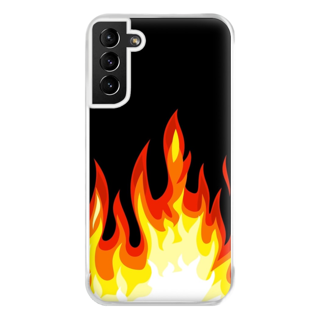 Black Flame  Phone Case for Galaxy S21 Plus