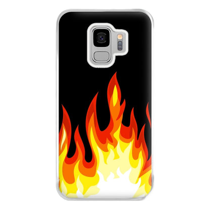 Black Flame  Phone Case for Galaxy S9 Plus