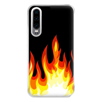 Black Flame  Phone Case for Huawei P30