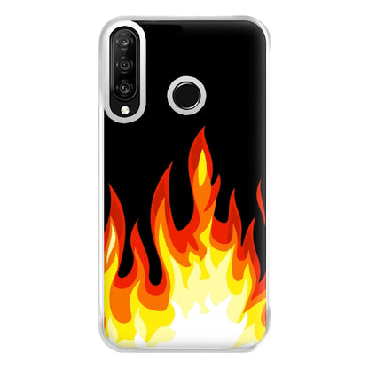 Black Flame  Phone Case for Huawei P30 Lite