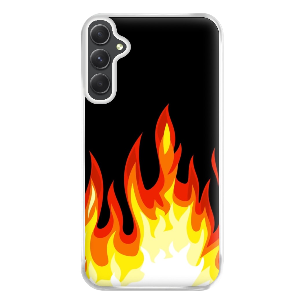 Black Flame  Phone Case for Galaxy A34