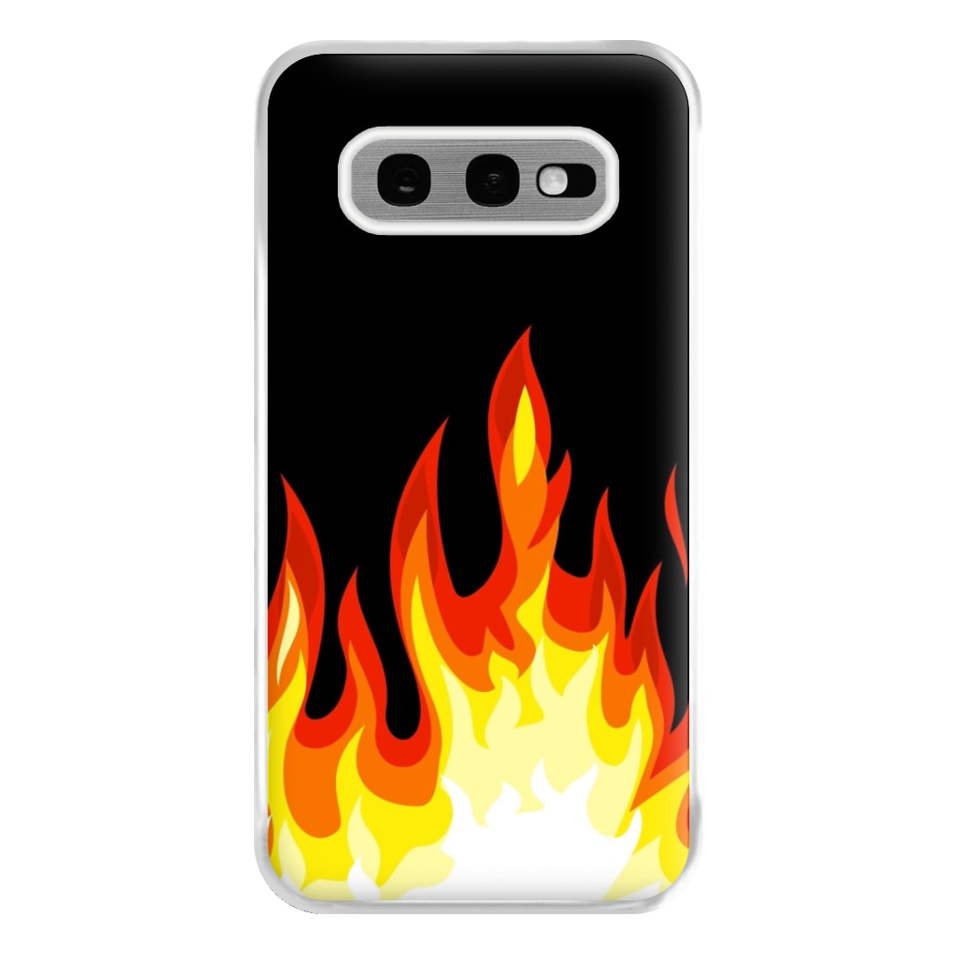 Black Flame  Phone Case for Galaxy S10e