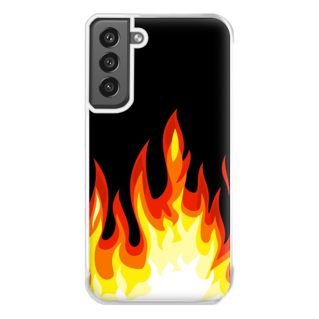 Black Flame  Phone Case for Galaxy S21FE