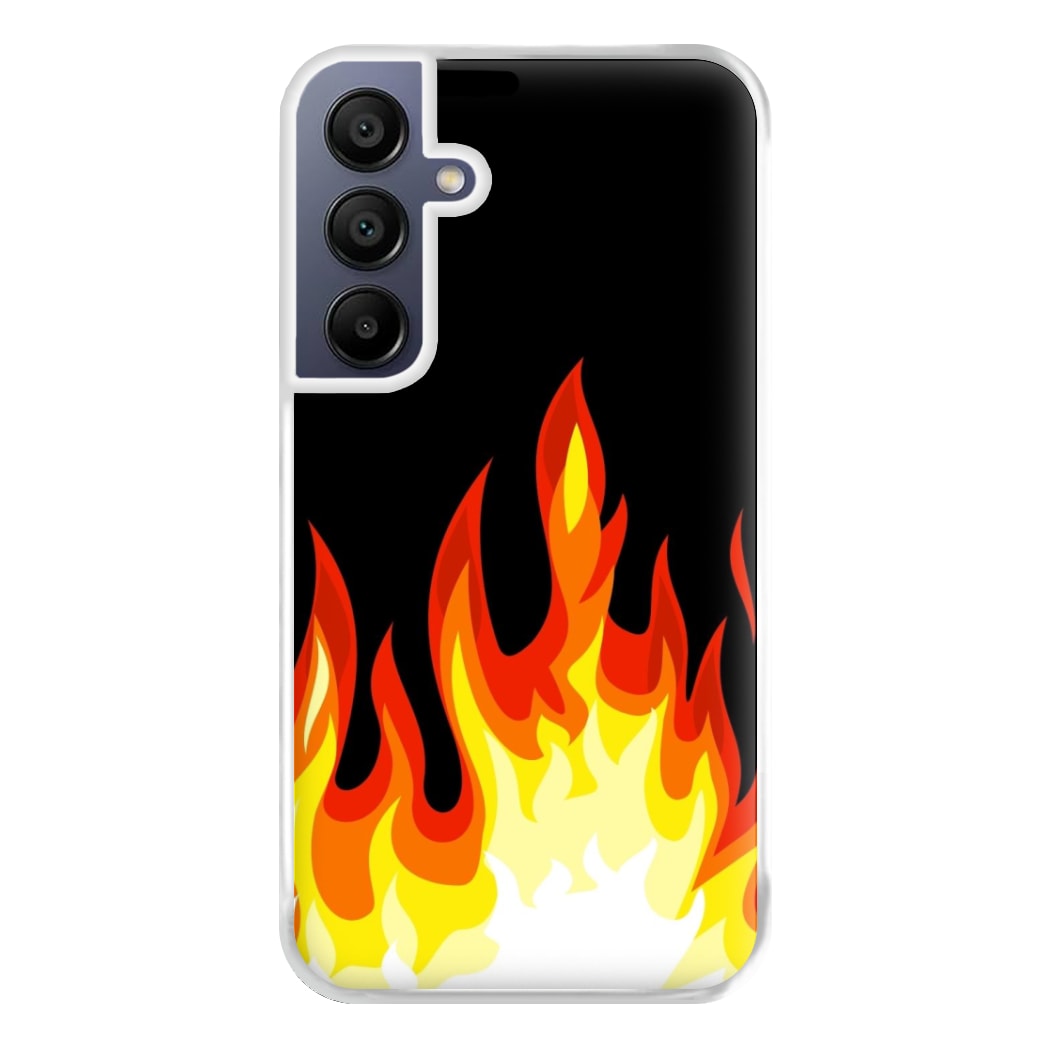 Black Flame  Phone Case for Galaxy A16