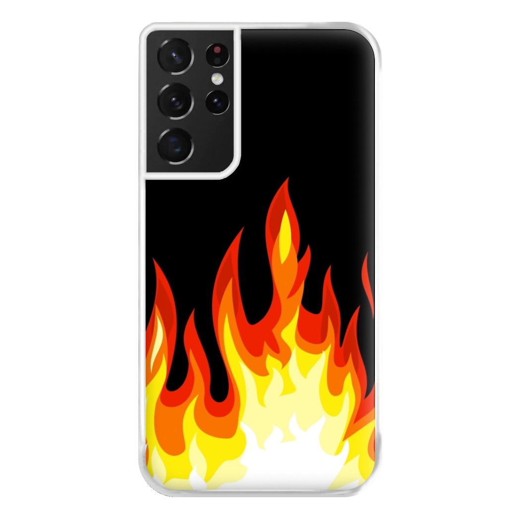 Black Flame  Phone Case for Galaxy S21 Ultra