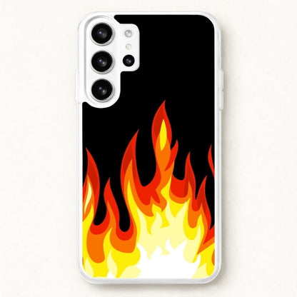 Black Flame Phone Case for Galaxy S26 Ultra