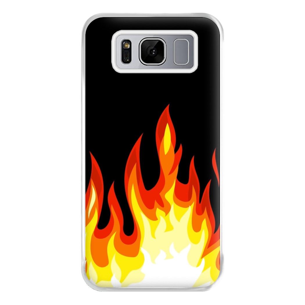 Black Flame  Phone Case for Galaxy S8 Plus