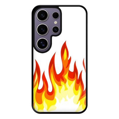 White Flame Phone Case for Galaxy S25 Ultra