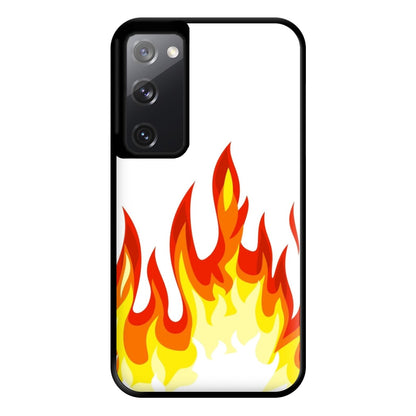 White Flame Phone Case for Galaxy S20FE