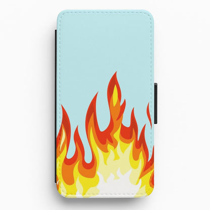 Blue Flame Flip / Wallet Phone Case