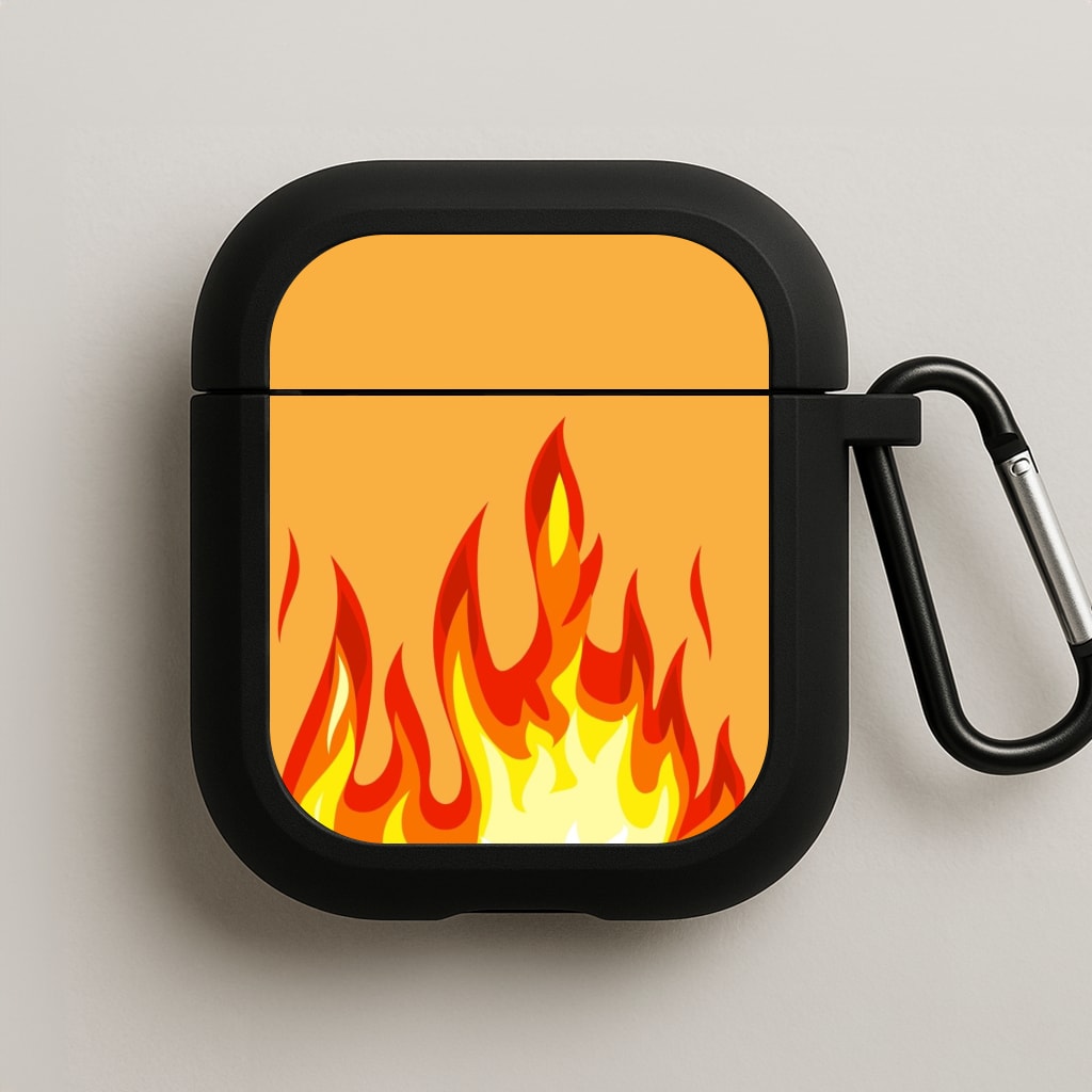 Orange Flame AirPods Case