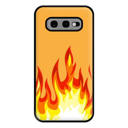 Orange Flame Phone Case for Galaxy S10e