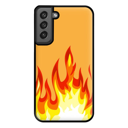 Orange Flame Phone Case for Galaxy S21FE