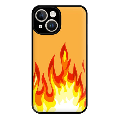 Orange Flame Phone Case for iPhone 14