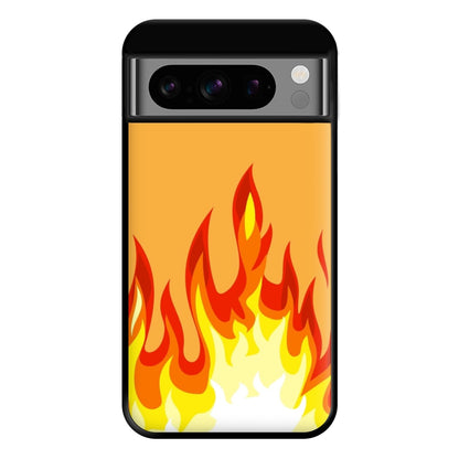 Orange Flame Phone Case for Google Pixel 8 Pro