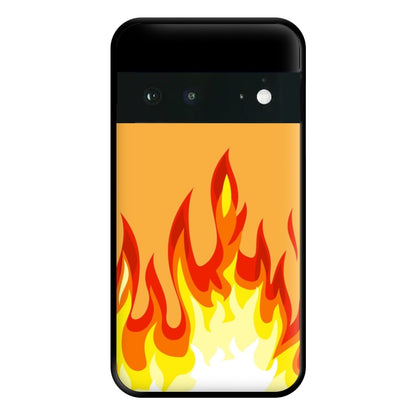 Orange Flame Phone Case for Google Pixel 6a