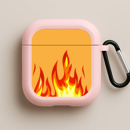 Orange Flame Pink AirPods Case