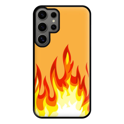 Orange Flame Phone Case for Galaxy S24 Ultra