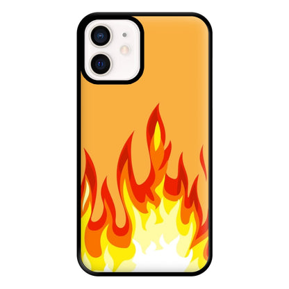 Orange Flame Phone Case for iPhone 13 Mini