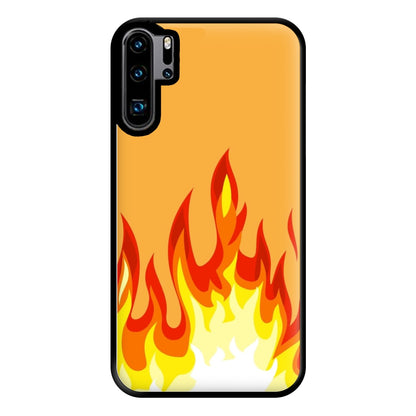 Orange Flame Phone Case for Huawei P30 Pro