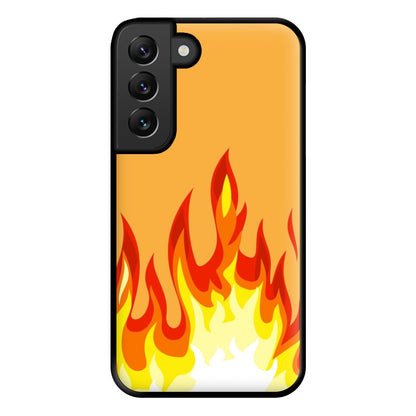 Orange Flame Phone Case for Galaxy S22 Plus