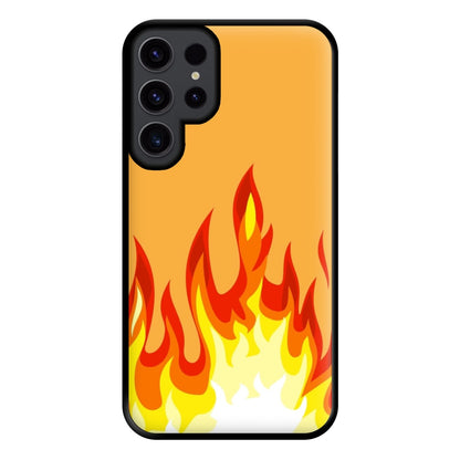 Orange Flame Phone Case for Galaxy S23 Ultra