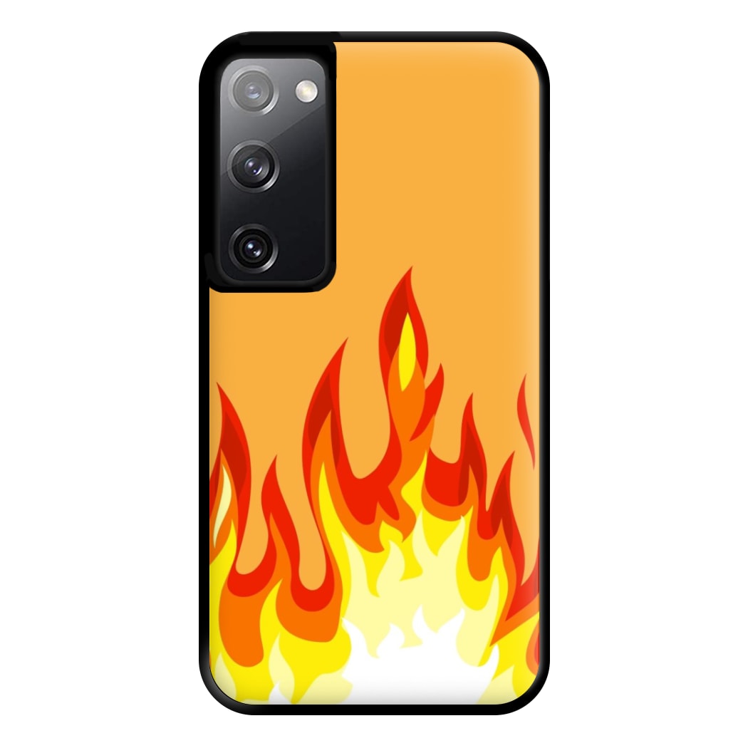 Orange Flame Phone Case for Galaxy S20