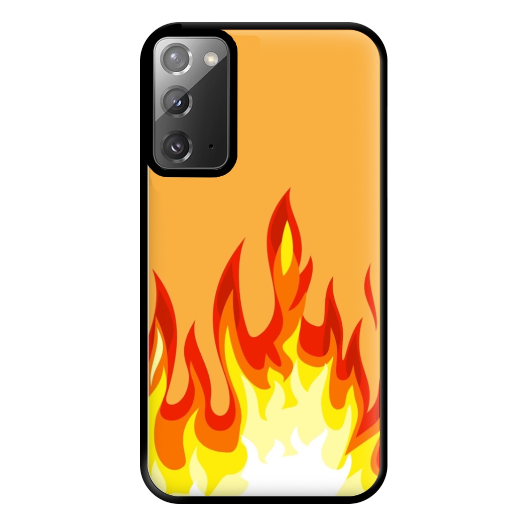 Orange Flame Phone Case for Galaxy Note 20 Ultra