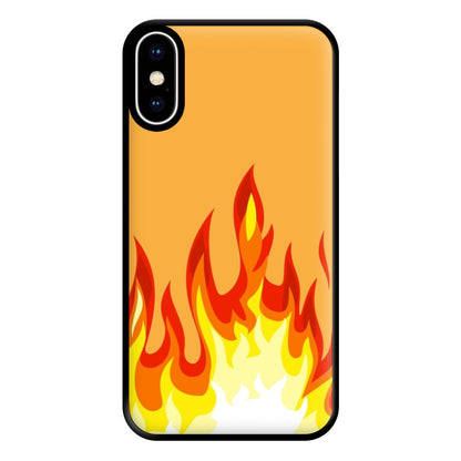 Orange Flame Phone Case for iPhone XS Max