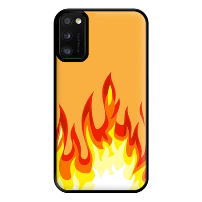 Orange Flame Phone Case for Galaxy A41