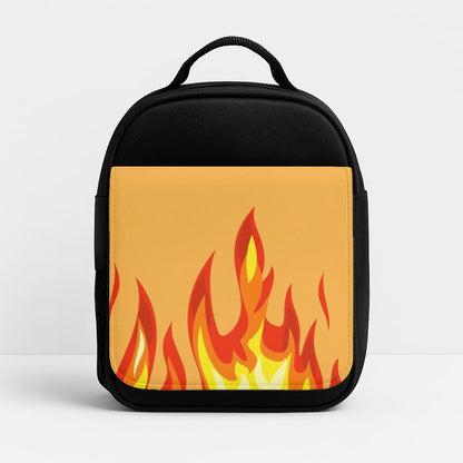 Orange Flame Insulated Lunchbox