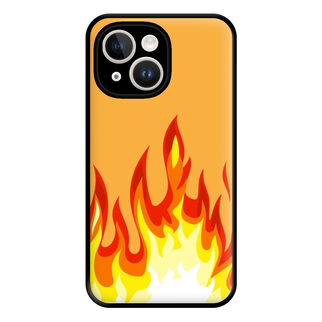 Orange Flame Phone Case for iPhone 14 Plus